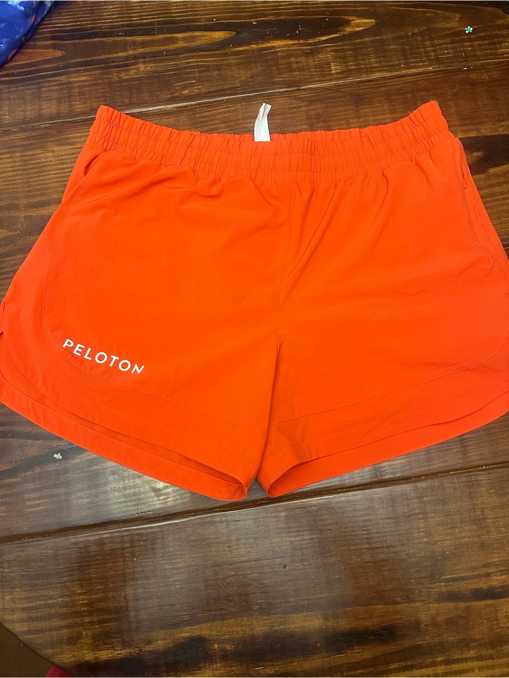 Peloton Bright Orange Women's Athletic Shorts